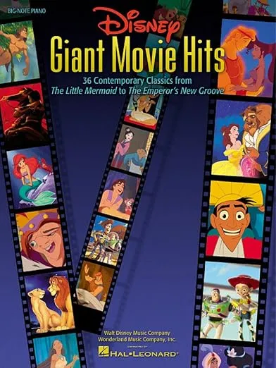 Disney Giant Movie Hits: 36 Contemporary Classics from The Little Mermaid to The Emperor's New Groove (Big-Note Piano)