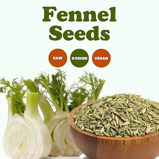 Food to Live Fennel Seeds, 8 Ounces – Whole Raw Seeds, Non-Irradiated, Kosher, Vegan, Bulk. Sweet Licorice Flavor. High in Dietary Fiber. Great for Fennel Tea