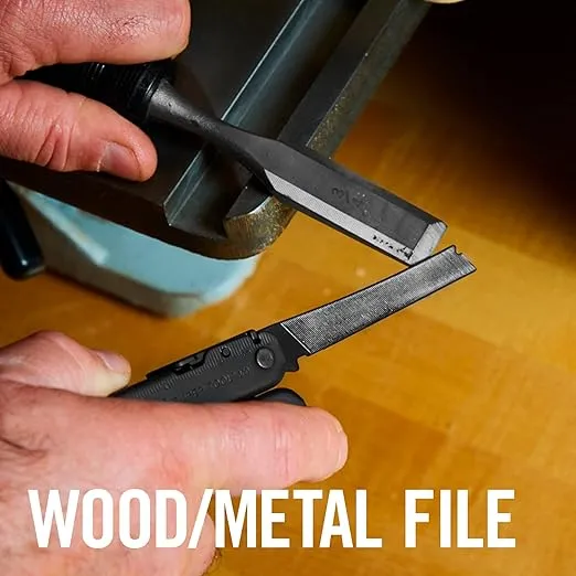LEATHERMAN, Super Tool 300 Multitool with Premium Replaceable Wire Cutters and Saw, Black with MOLLE Sheath