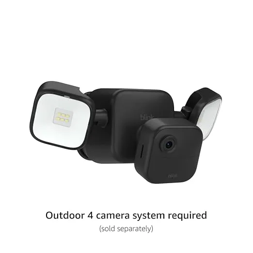 Blink Outdoor 4 Floodlight Mount – Wire-free, 700 lumens, two-year battery life, set up in minutes