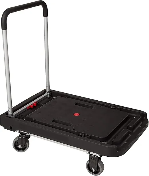 Magna Cart Foldable Dolly Cart, Platform Hand Truck with Wheels, 500 Lbs