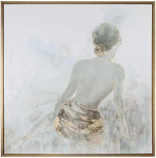 Uttermost Gold Highlights - 49.75 inch Hand Painted Canvas Art