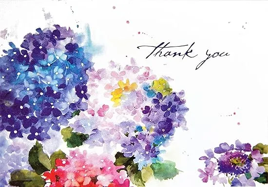 Hydrangeas Thank You Notes (Stationery, Note Cards, Boxed Cards)