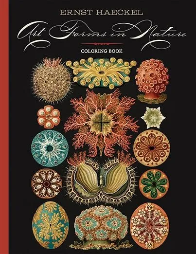 Ernst Haeckel: Art Forms in Nature Coloring Book