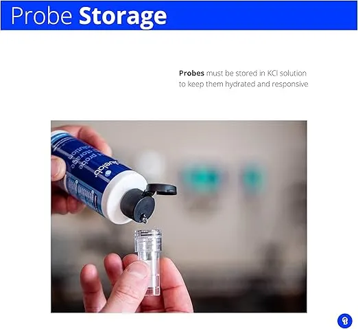 Bluelab CAREKITPH pH Probe Care Kit with Calibration Solution, Storage Solution, and Brush, used for pH Pen, Meter, Monitor, Controller and Tools for Hydroponic System and Indoor Plant Grow