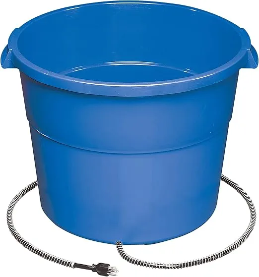 API® Heated Bucket | Heated Round Bucket | Livestock Water Bucket | 16 Gallon