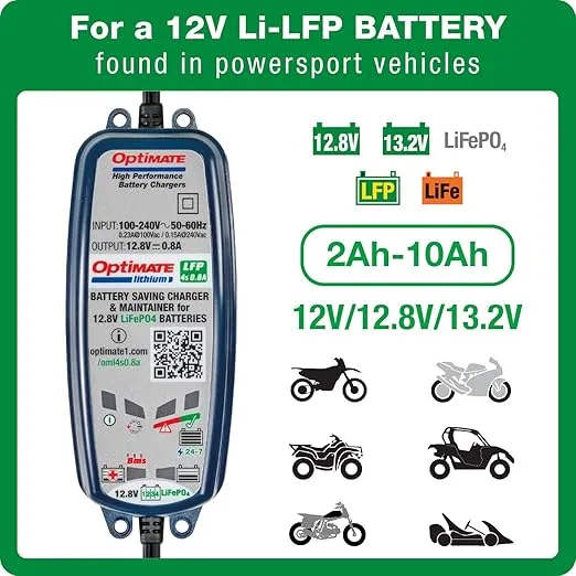 OptiMATE Lithium 4s 0.8A, TM-471, 8-step 12.8V 0.8A sealed battery saving charger & maintainer