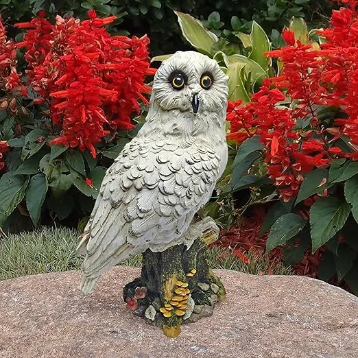 Design Toscano QM12509 Mystical White Owl Statue,Full Color