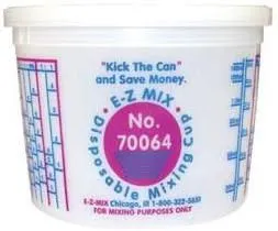 EZ Mix Disposable Mixing Cups - 2 Qt - 50/Box