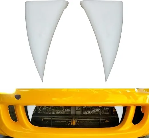 Halloween Decoration Car Teeth for Cars, Truck, or SUV,Vampire Fangs Teeth for car- Mounts to Front Grille on Vehicles,DIY Your Car,A Pair White