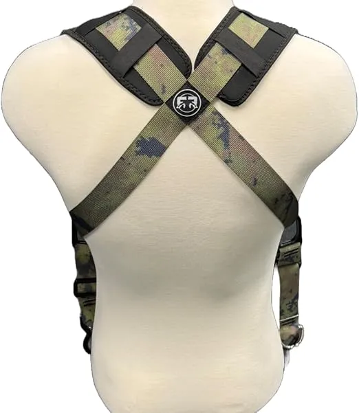 Squat Harness Lite Adjustable 2.0-500lbs Load Capacity Velcro Cross Straps, Open Hook Loading Straps, Lightweight, Perfect for Cable Pulleys & Resistance Bands