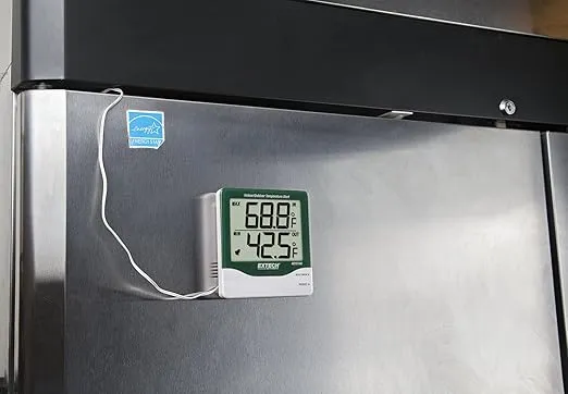 Extech 401014A Big Digit In/Outdoor Thermometer with Alarm