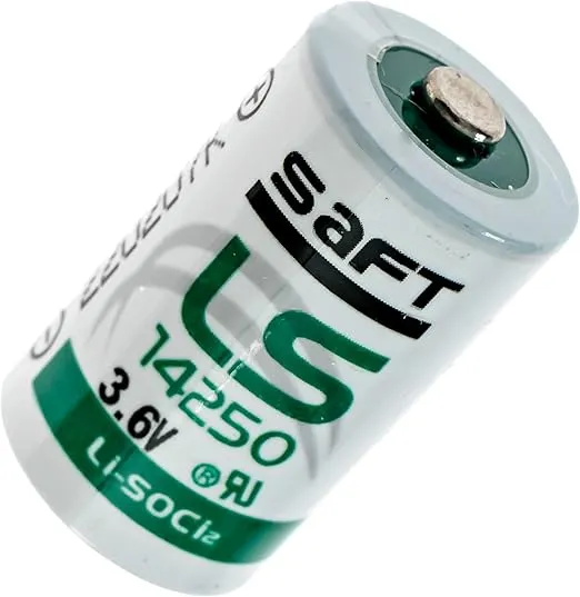 Saft LS14250 3.6V 1/2AA Lithium Battery, 3.6 Volt 1200mAh, GE Simon XT