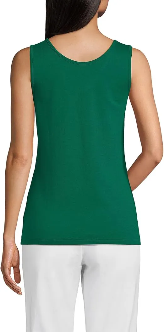 Lands' End Women's Cotton Tank Top