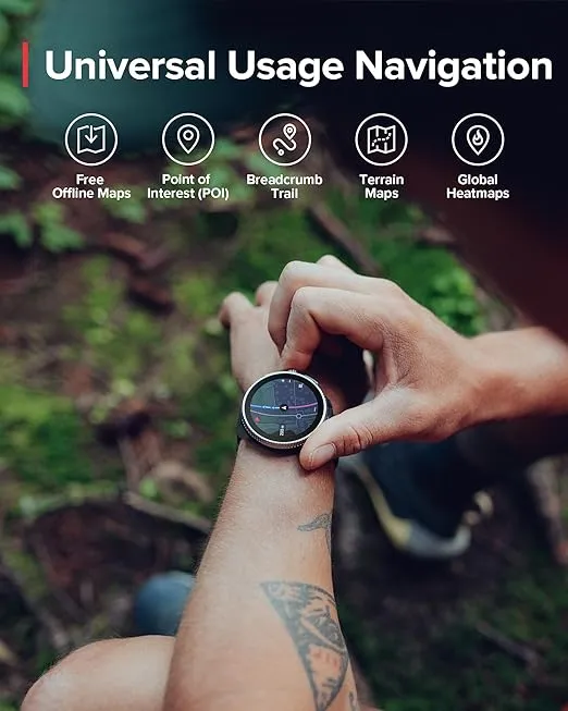 SUUNTO Race: GPS Sports Watch, Large & Bright AMOLED Color Screen, Long Battery Life