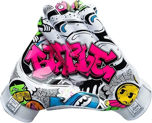 Battle Sports Wide Receiver Football Gloves - Adult and Youth Football Gloves
