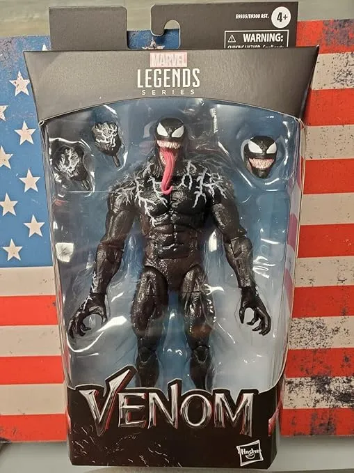 Marvel Hasbro Legends Series Venom 6-inch Collectible Action Figure Venom Toy, Premium Design and 3 Accessories