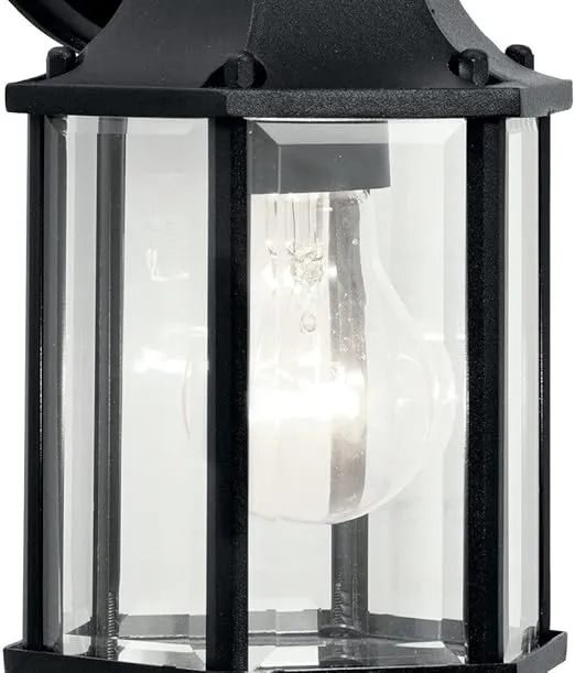 Kichler Chesapeake 10.25" 1 Light Outdoor Wall Light with Clear Beveled Glass in White