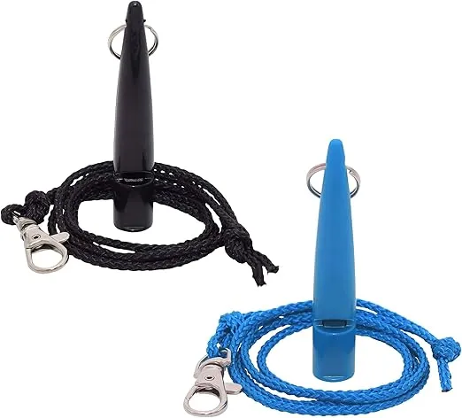 PetSpy Dog Training Whistle and Clicker with Wrist Strap for Dog Recall, Bark Control - Complete Pet Training Kit (2 Whistles)