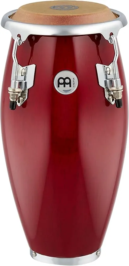 Meinl Percussion 4 1/2" Mini Conga with Hardwood Shell and Tunable Buffalo Skin Head-NOT Made in China-Wine Red, 2-Year Warranty, (MC100WR)