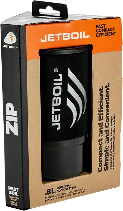 Jetboil Zip Camping Stove Cooking System, Carbon