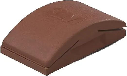 3M 35519 2-3/4" x 5" Rubber Sanding Block , Red