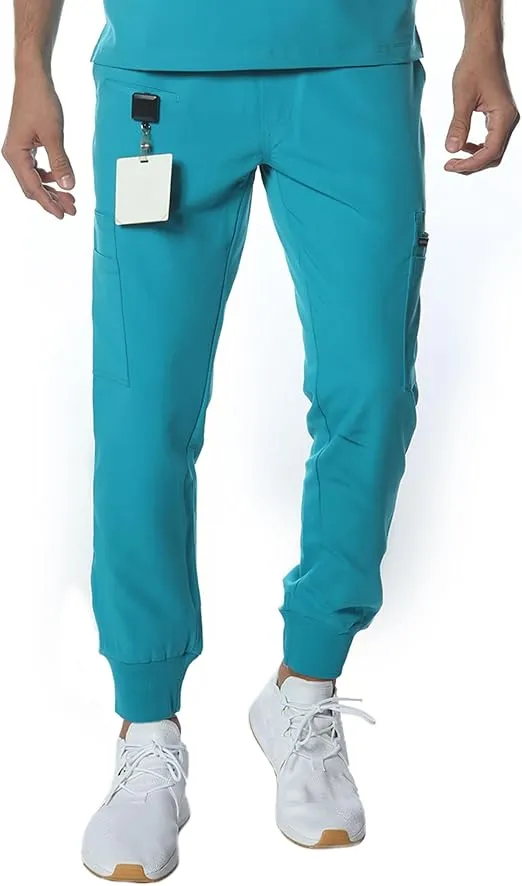 Members Only London Drawstring Men Scrubs Jogger Pants, Medical Scrubs Set, Hospital Scrub Pants Men, Surgical Scrubs