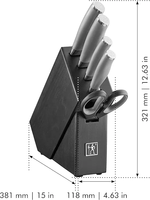 HENCKELS Modernist Razor-Sharp 6-pc Studio Knife Set, Chef Knife, Paring Knife, Utility Knife, German Engineered Informed by 100+ Years of Mastery