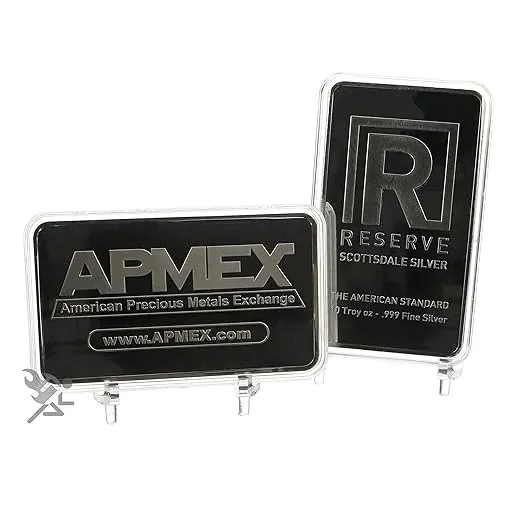 Air-Tite 10oz Silver Bar Direct Fit Capsule Holders, 10 Pack