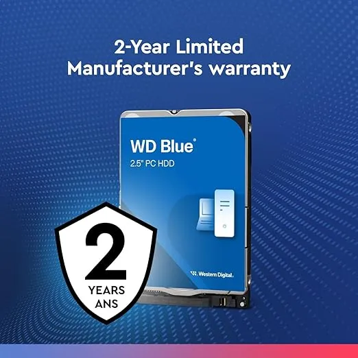 Western Digital 1TB WD Blue Mobile Hard Drive HDD - 5400 RPM, SATA 6 Gb/s, 128 MB Cache, 2.5" - WD10SPZX