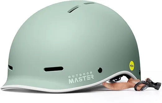 OutdoorMaster MIPS Adult Bike Helmet,Adjustable Cycling Helmet for Men & Women - Safety Certified for Bicycle Skateboard Road Bike Skating Roller Commuting Helmet