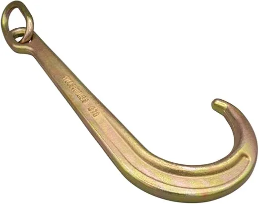 Mytee Products (4 Pack) 15" Inch J Hook Heavy Duty Grade G70 Tow Axle Strap Wrecker Roll Back Clevis 5400#