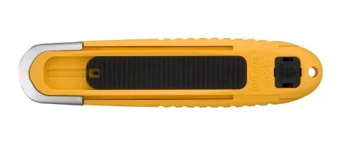 OLFA Self Retracting Safety Utility Knife (SK-8) - Multi-Purpose Fully-Auto Box Cutter w/Self Retractable Blade & Non Slip Ergonomic Handle, Replacement Blades: OLFA SKB-8 Safety Blades