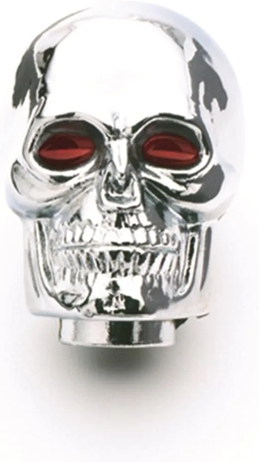Mr. Gasket Chrome Skull Shifter Knob, Regular