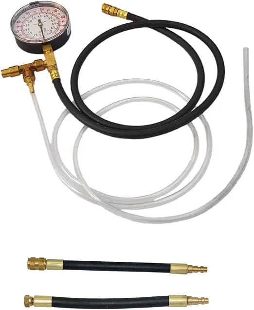 Lang Tools TU-469 Fuel Injection Pressure Tester with Schrader Adapters