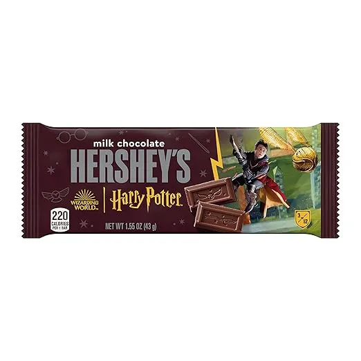 HERSHEY'S Milk Chocolate Harry Potter, Halloween Candy Bars, 1.55 Oz (6 Count)