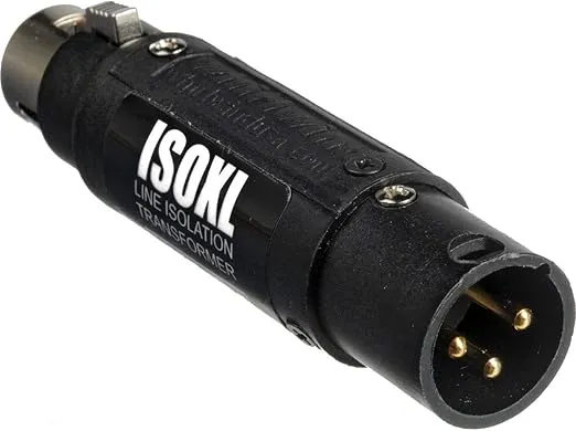 Whirlwind ISOXL Line-Level Isolation Transformer, 3-Pin XLR Male/Female Connectors