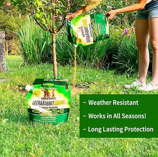 Nature's MACE Granular Deer Repellent 2.5lb, Repel Deer from Your Garden, Yard, Flowers, Protect Plants Fast, Create a Deer Free Barrier, Deer Repellent for Plants, Deer and Rabbit Repellent