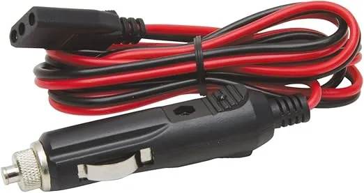 RoadPro RPPS-220 Platinum Series 12V 3-Pin Plug Fused Replacement CB Power Cord, Black and Red