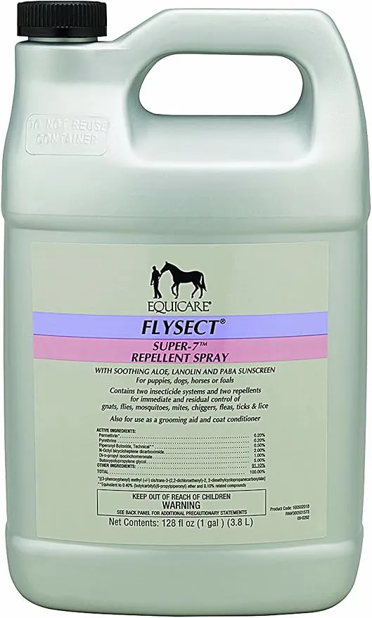 Farnam Equicare Flysect Super-7 Repellent Spray, 1 gallon