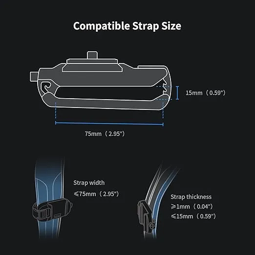 PGYTECH Beetle Camera Clip with Plate Camera Quick Release System for Sony, Nikon, Fuji, DSLR Action Camera Backpack Camera Strap Mount (for Camera)