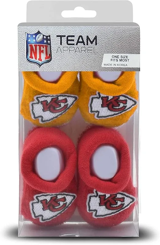 FBF - NFL Team Logo & Colors Infant Bootie Socks 0-12 Months - 2 Pack