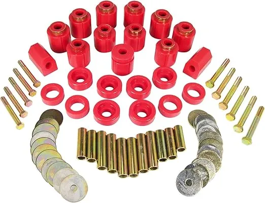 Prothane 1-113 Red 1" Lift Body Mount for YJ