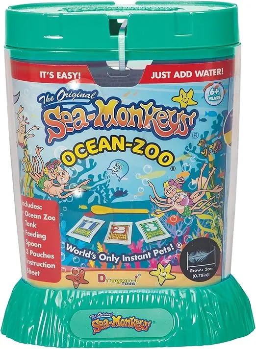 Sea-Monkeys® Ocean Zoo - World's Only Instant Pets® - Assorted Colors - Ages 6+ (Pack of 1)