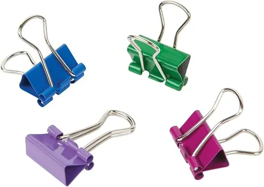 Office Depot® Brand Binder Clip Combo Pack, Assorted Sizes, Assorted Colors, Pack Of 200