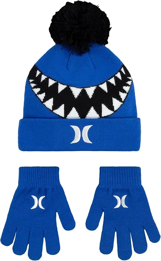 Hurley Kids' One and Only Beanie and Glove Set