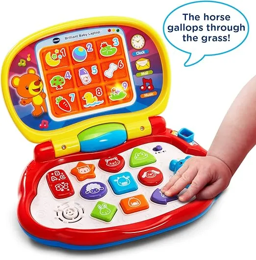 VTech Brilliant Baby Laptop (Frustration Free Packaging) Red