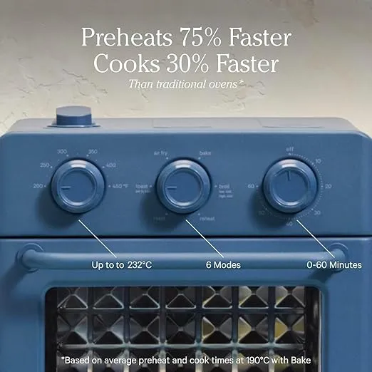 Our Place Wonder Oven | 6-in-1 Air Fryer & Toaster Oven with Steam Infusion | Compact, Countertop Friendly, Fast Preheat, Multifunctional | Air Fry, Toast, Roast, Bake, Reheat & Broil | Spice