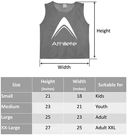 LITEMESH Pinnies (Set of 12/24 Practice Vests) Youth Pinnies, Pennies for Sports Youth, and Scrimmage Vests