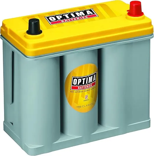 OPTIMA Batteries High Performance D51R YellowTop Dual Purpose Sealed AGM Car, Truck and SUV Battery, 450 CCA, Maintenance Free, Versitile Mounting